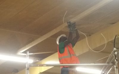 Design installation of rotary fans In a church hall