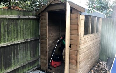 Garden shed assembly and installation